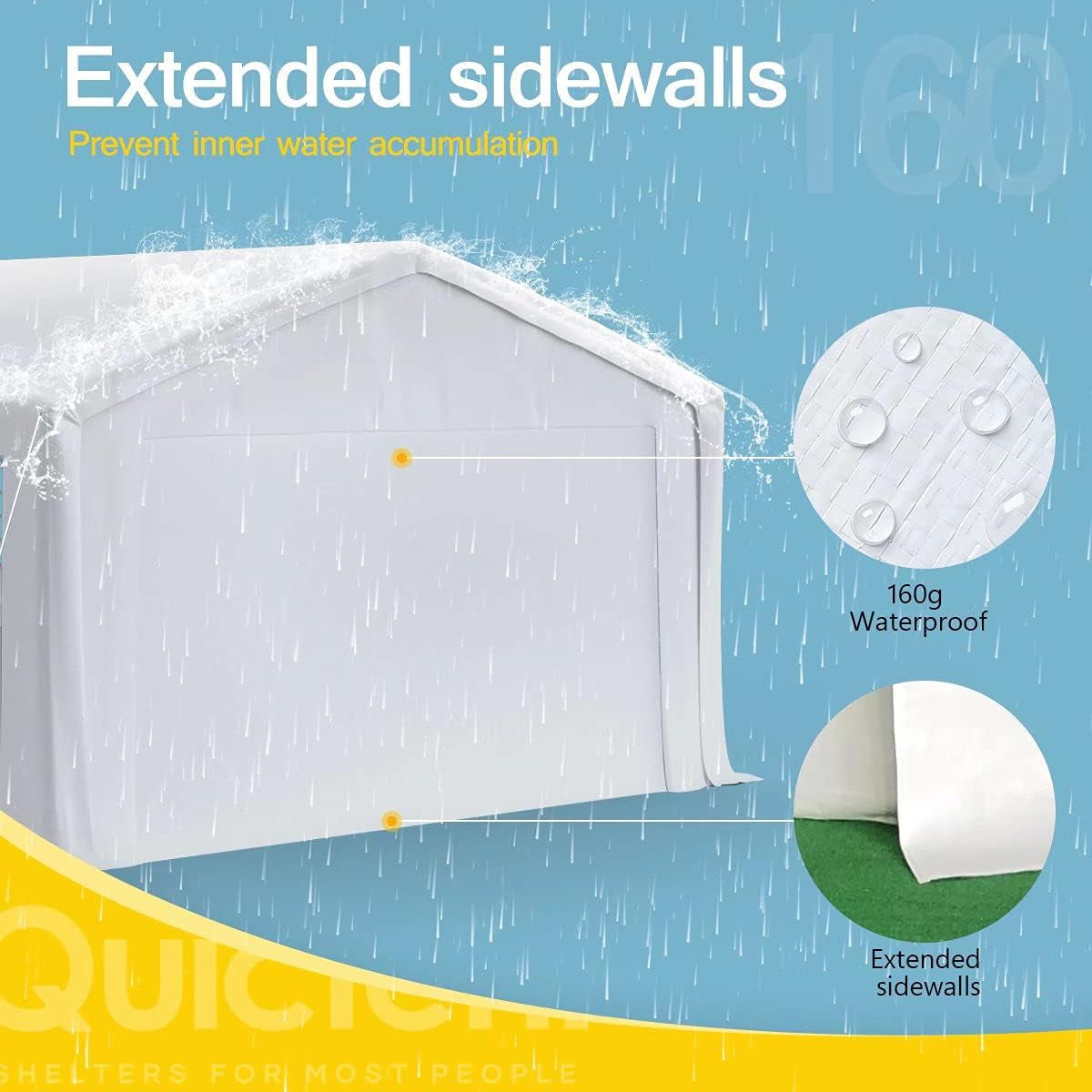 16X32 Party Tent Heavy Duty Large Outdoor Gazebo White Canopy Commercial Shelter Wedding Events Tent (White)
