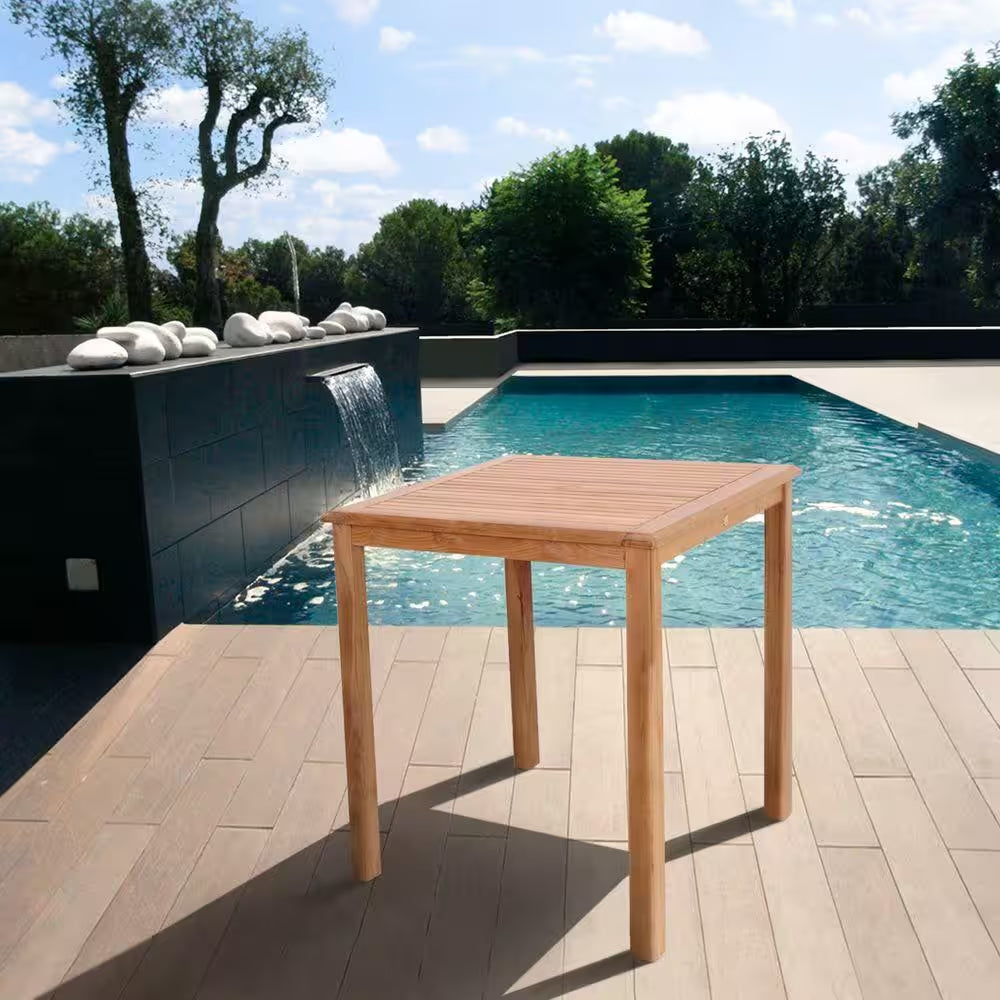 Eden Teak Patio Bar Table