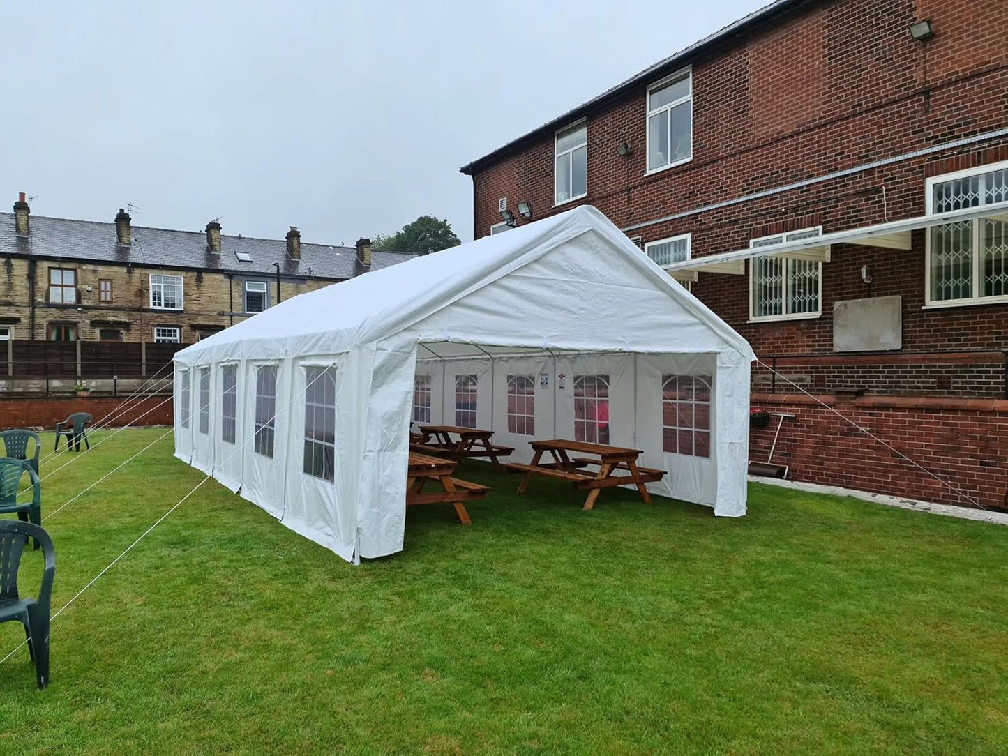 16X32 Party Tent Heavy Duty Large Outdoor Gazebo White Canopy Commercial Shelter Wedding Events Tent (White)