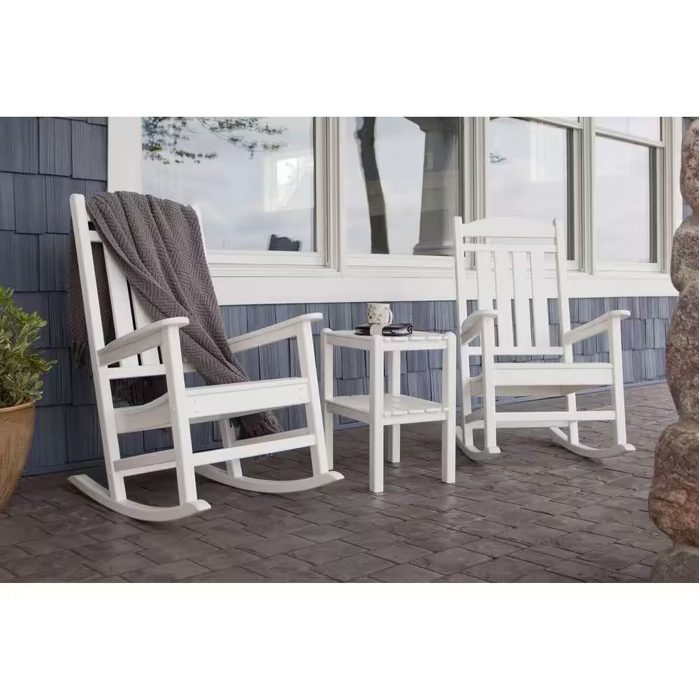 Presidential White Patio Rocker