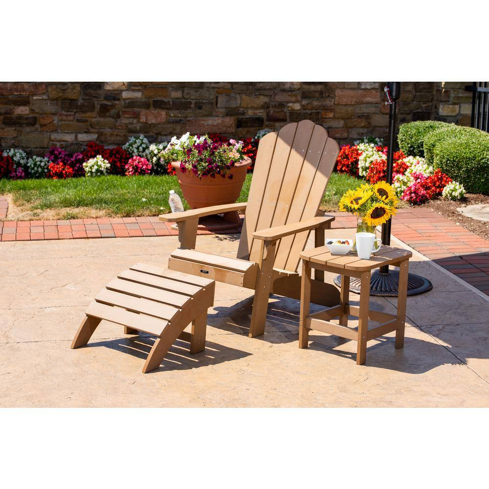 Teak Adirondack Patio Ottoman