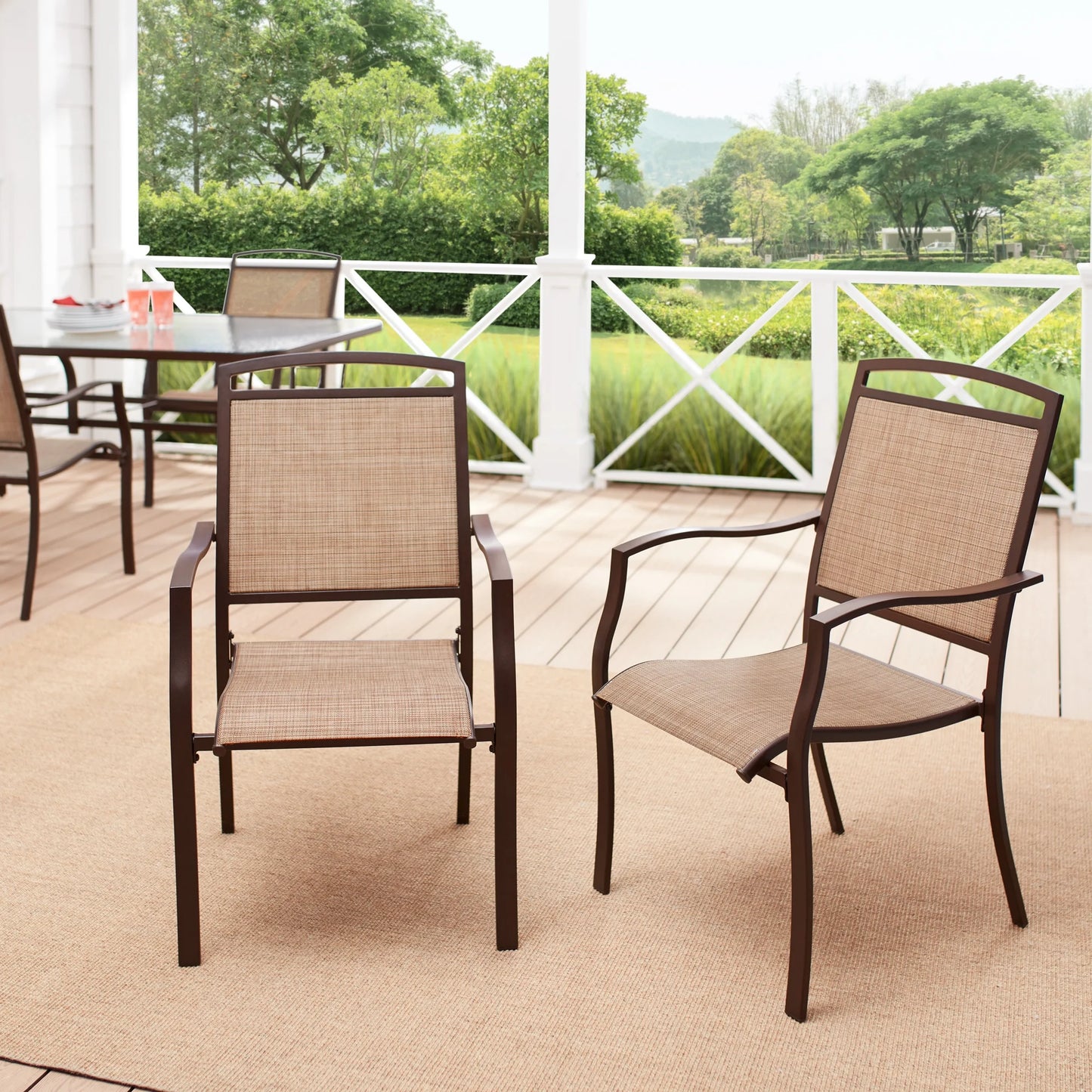 Sand Dune 7 Piece Outdoor Patio Dining Set, Beige