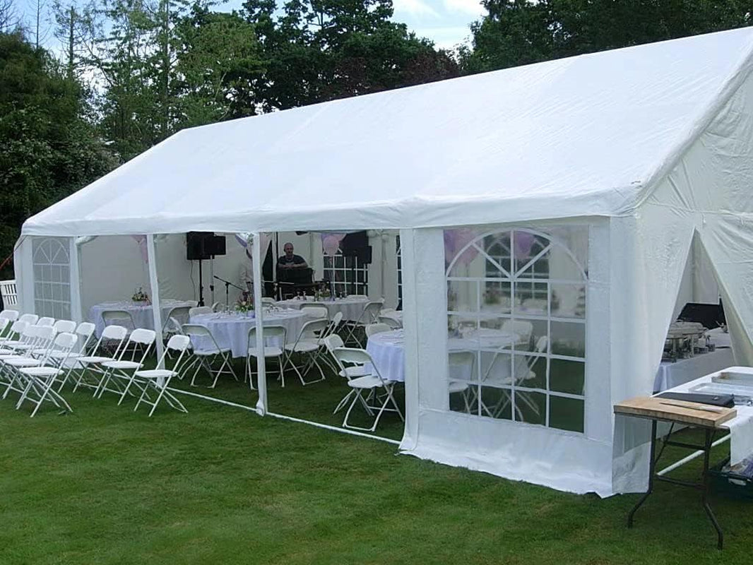 16X32 Party Tent Heavy Duty Large Outdoor Gazebo White Canopy Commercial Shelter Wedding Events Tent (White)