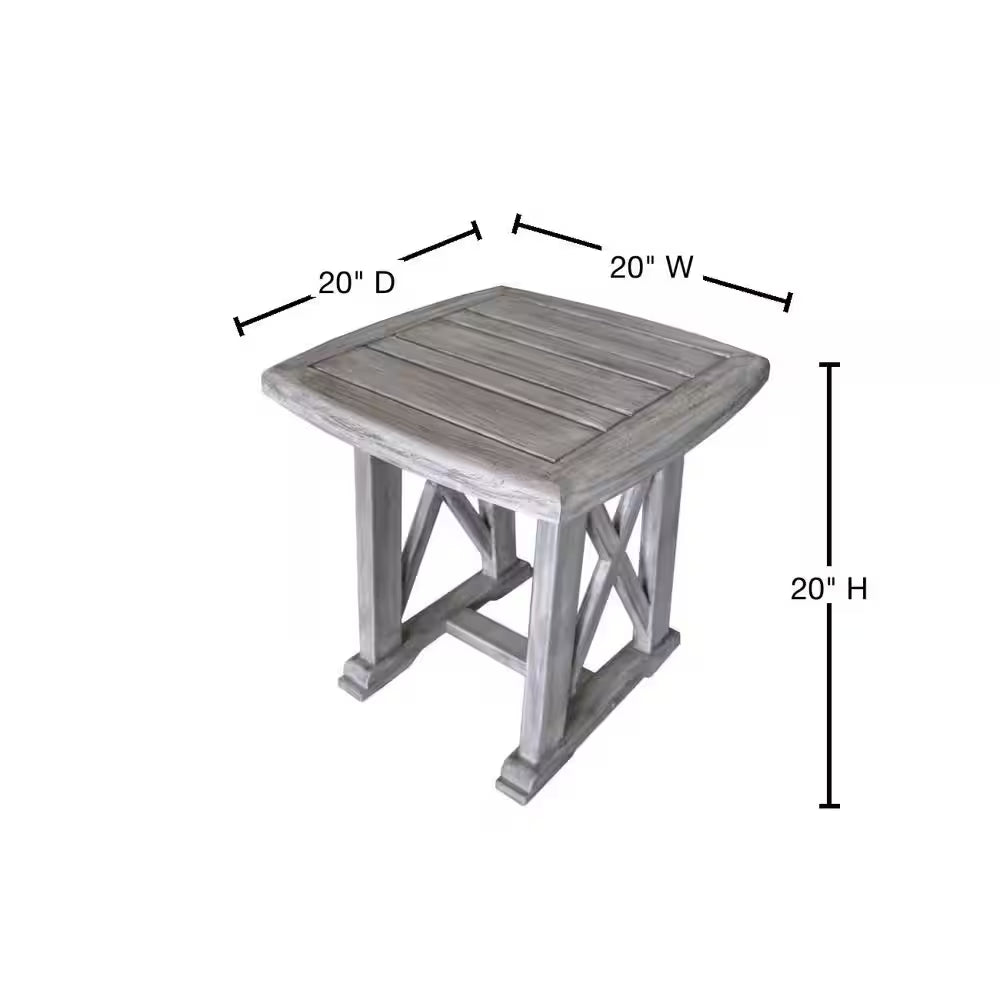 Surf Side Collection Teak Outdoor Side Table