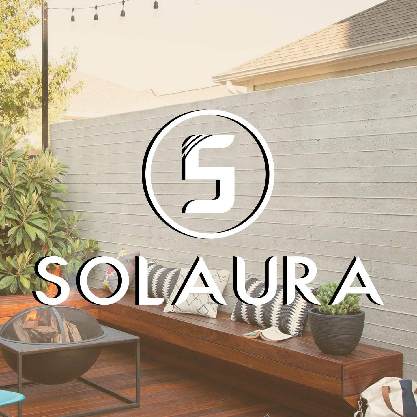Outdoor Metal Furniture Sets 5 Pieces(6 Seats) Patio Conversation Set (Patio Swing Glider, 2 Patio Chairs, Loveseat with Coffee Table), Brown