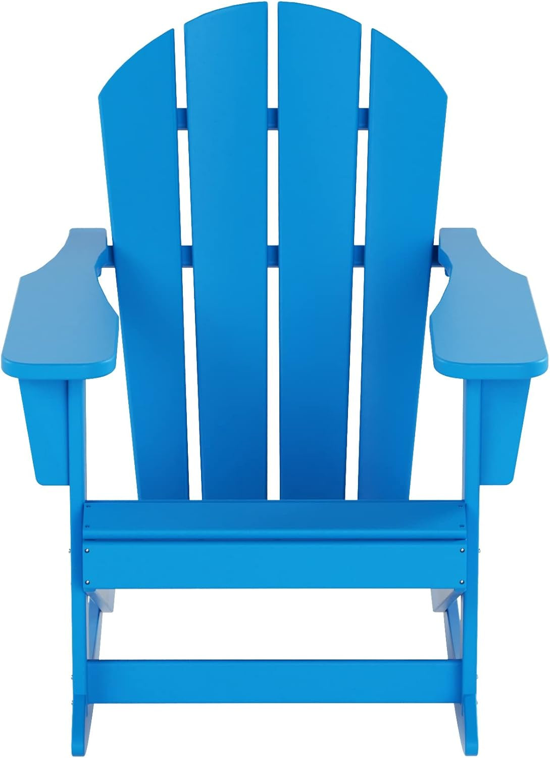WO Home Furniture Patio Rocking Chair Classic Outdoor HDPE UV Weather Resistant (Pacific Blue)