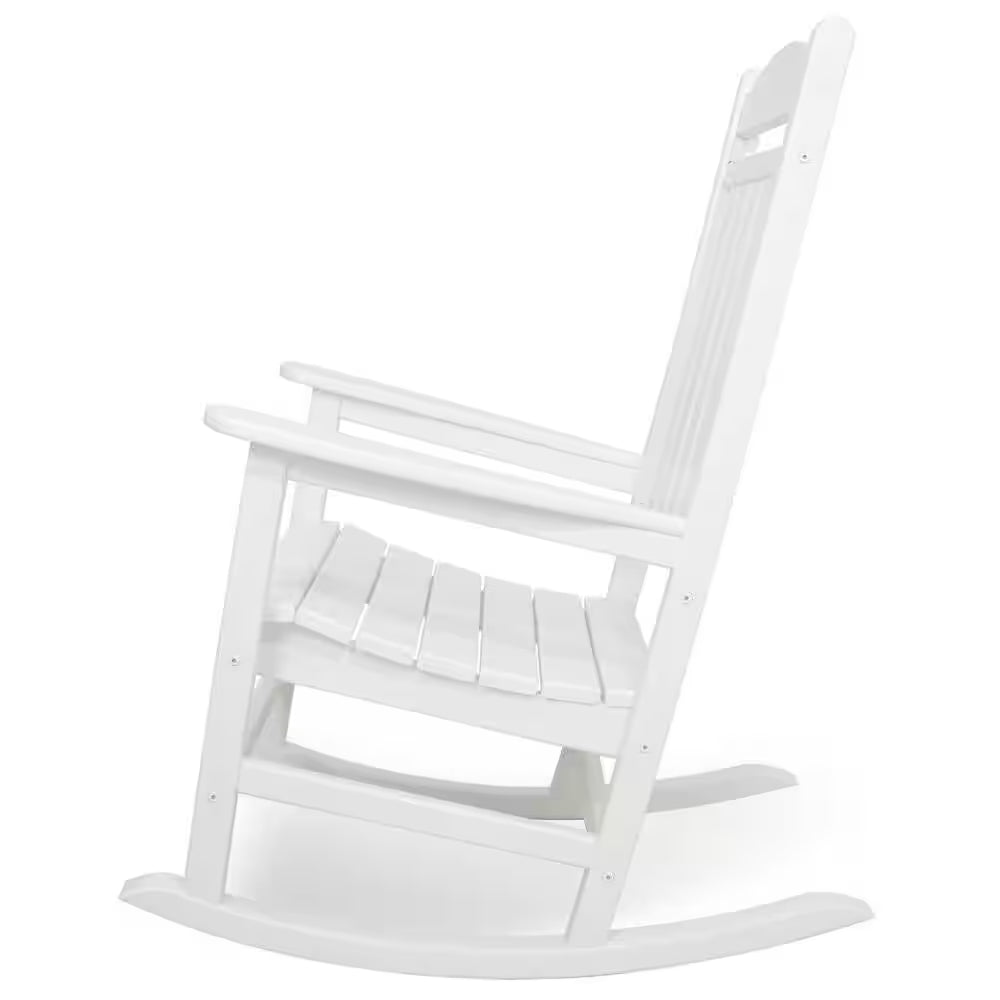 Presidential White Patio Rocker