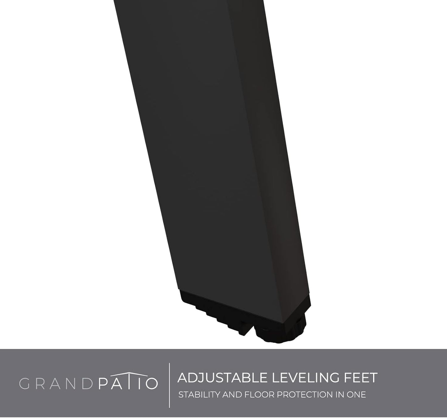 Outdoor Side Table, Small round End Table with Square Feet, E-Coated Steel Side Accent Table, Great for Patio Balcony