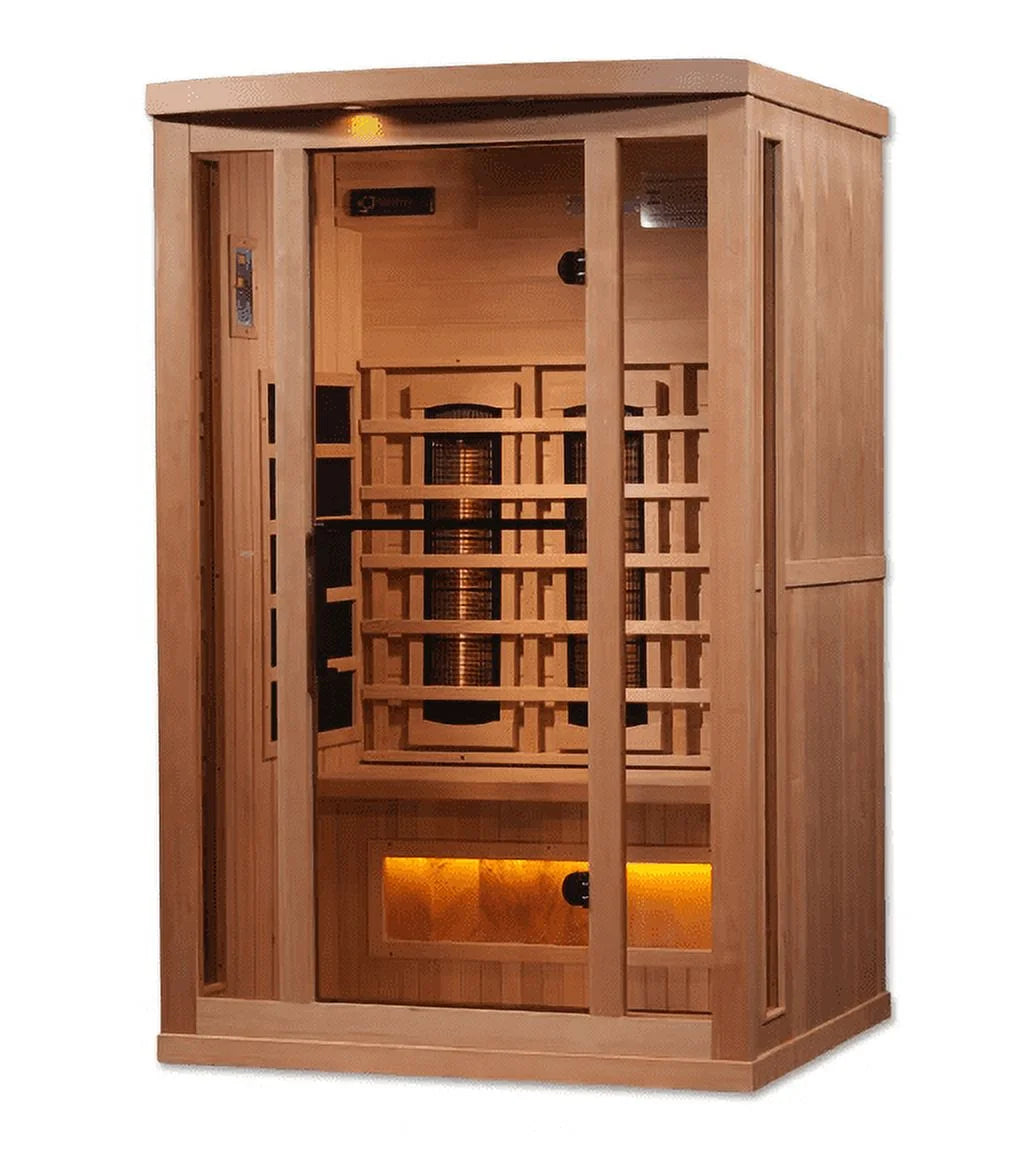 4-Person Full Spectrum Puretech near Zero EMF FAR Infrared Sauna with Himalayan Salt Bar (Canadian Hemlock)