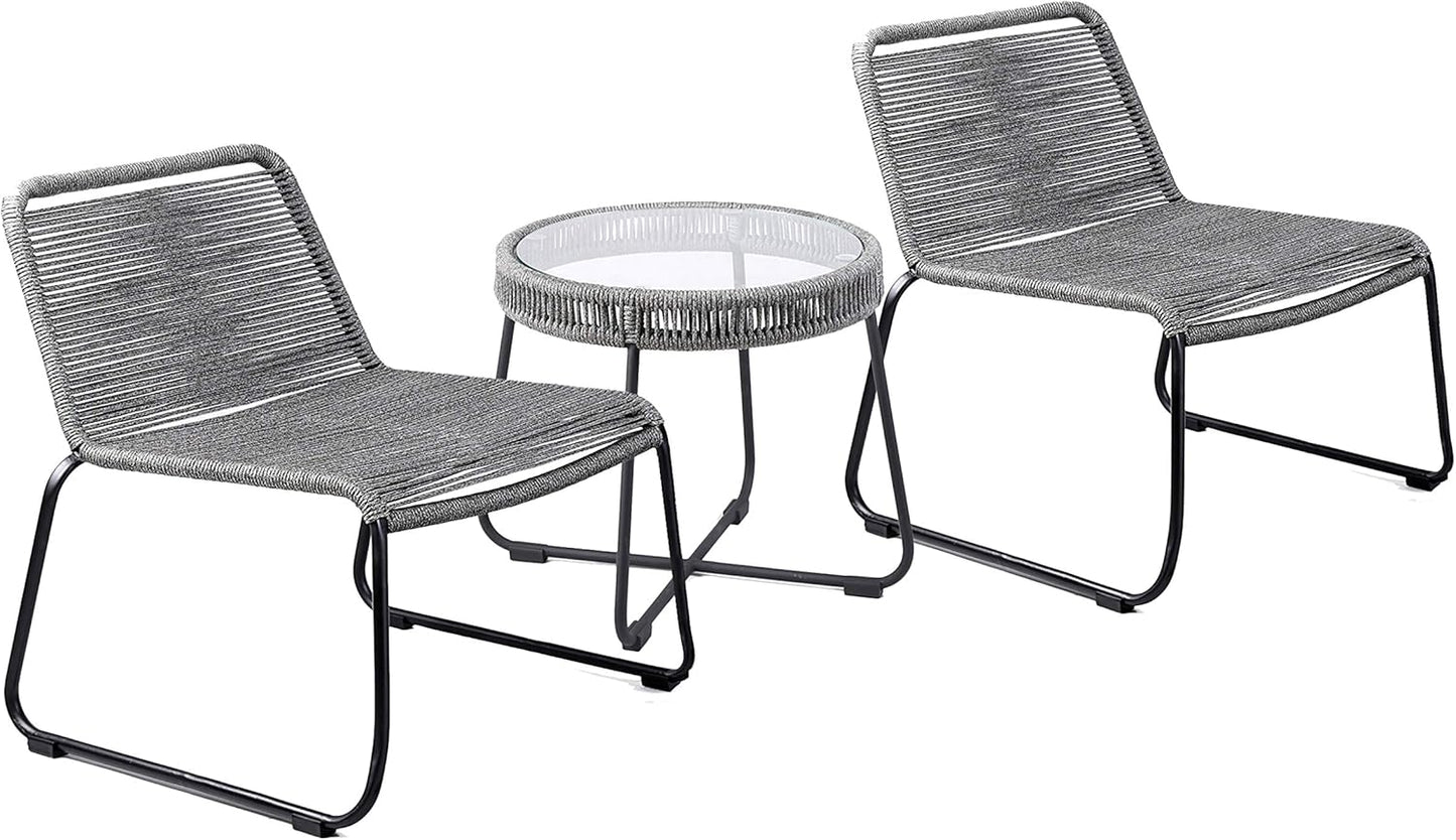 Patio Seating Set - 3-Piece Patio Seating Bistro Set - Outdoor Patio Set - Avery Collection - Seating Set Patio Furniture - Full Set