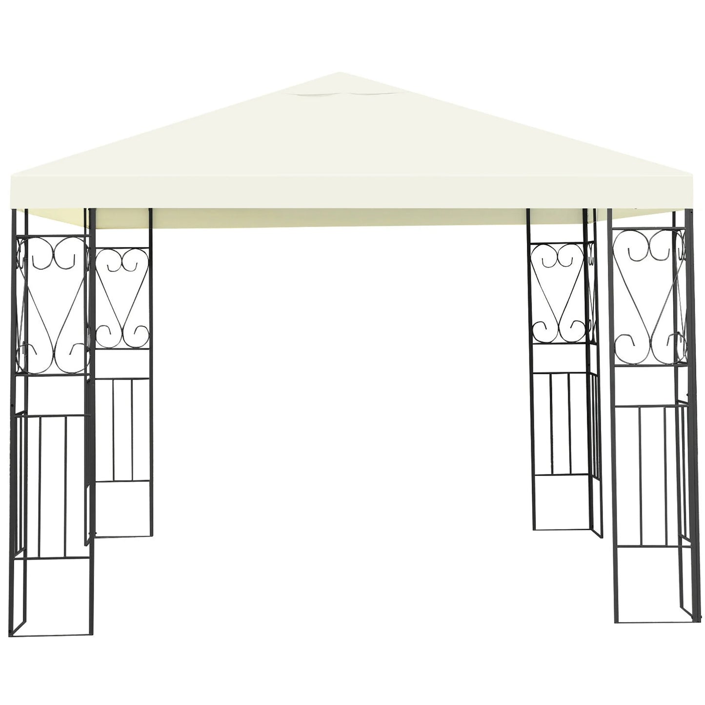 10'X10' Patio Gazebo Canopy Tent Steel Frame Shelter Patio Party Awning