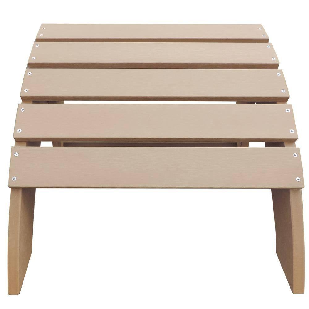 Teak Adirondack Patio Ottoman