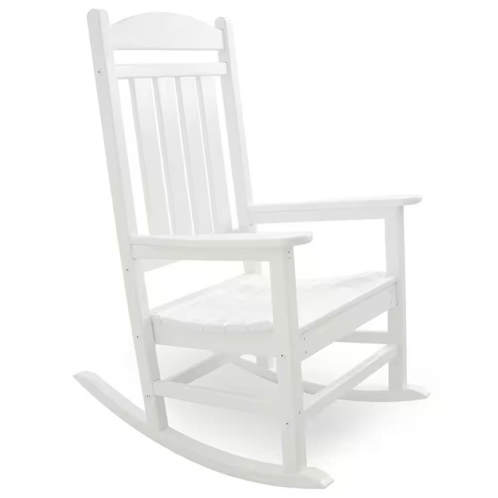 Presidential White Patio Rocker