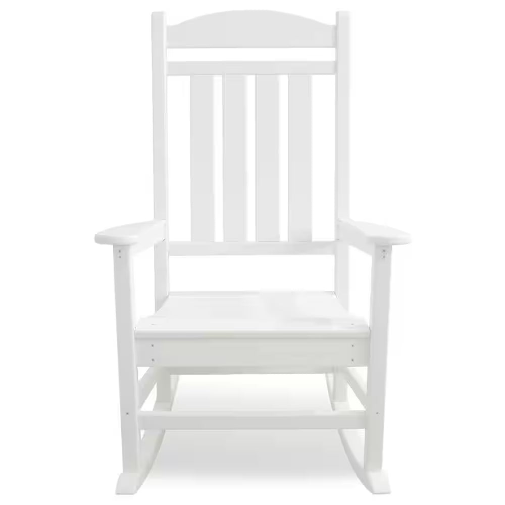 Presidential White Patio Rocker