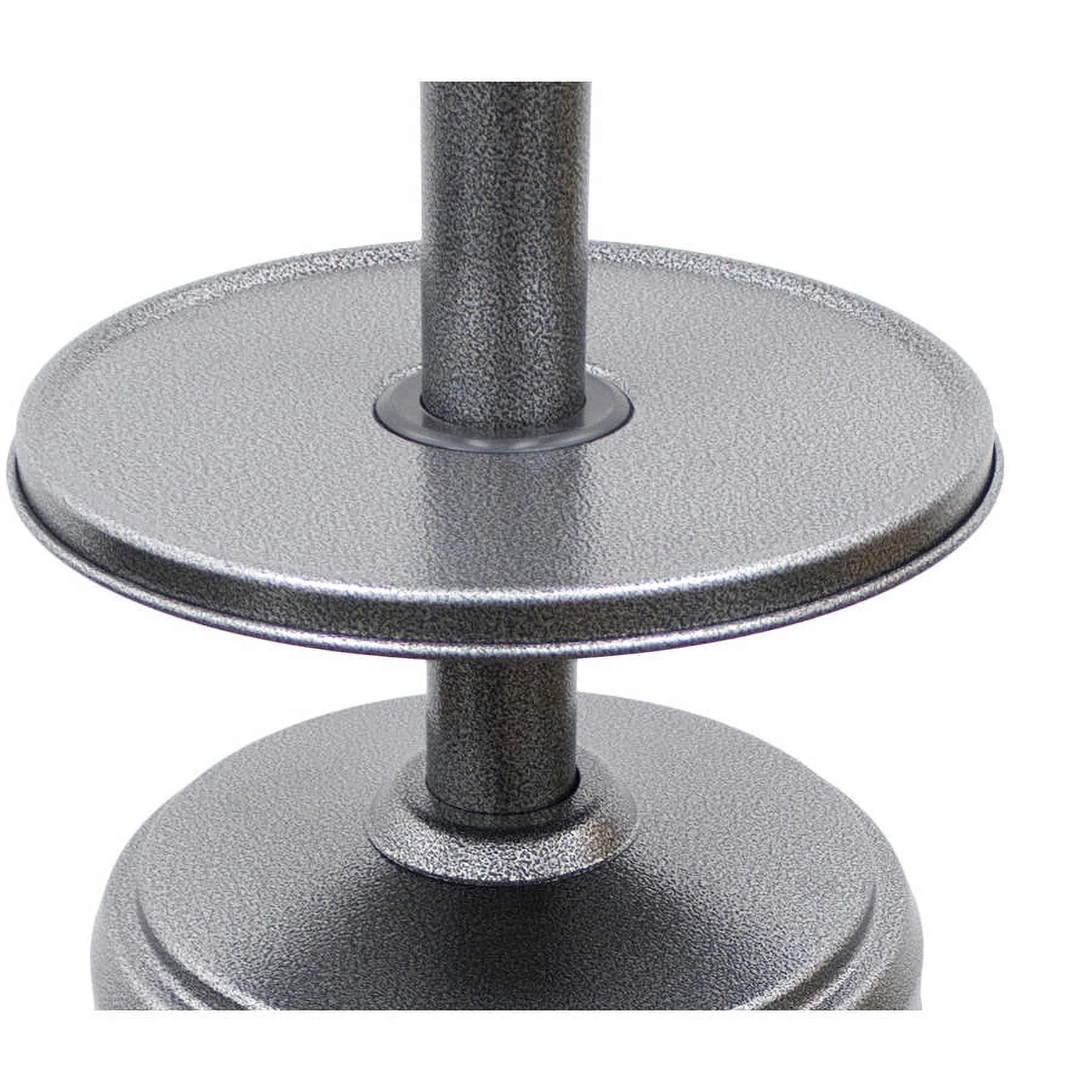 Outdoor Patio Heater in Hammered Silver