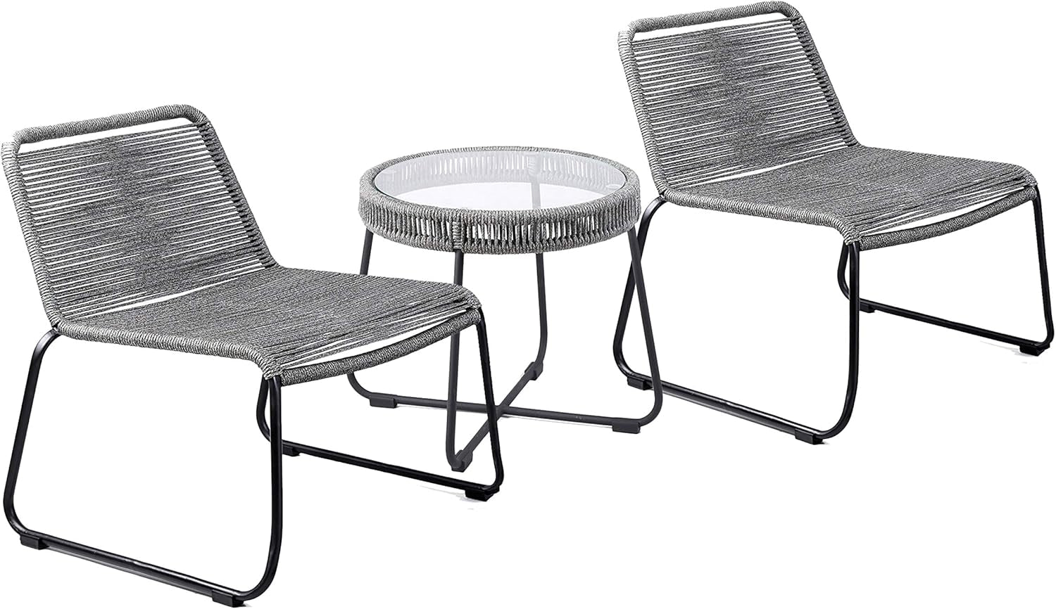 Patio Seating Set - 3-Piece Patio Seating Bistro Set - Outdoor Patio Set - Avery Collection - Seating Set Patio Furniture - Full Set